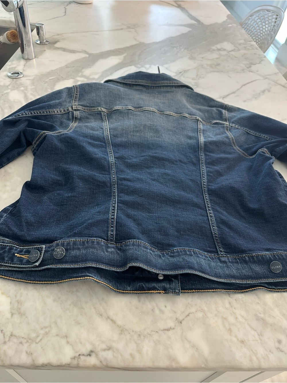 Slink Women's Blue Denim Jacket - Classic Trucker Style - Picture 6 of 10